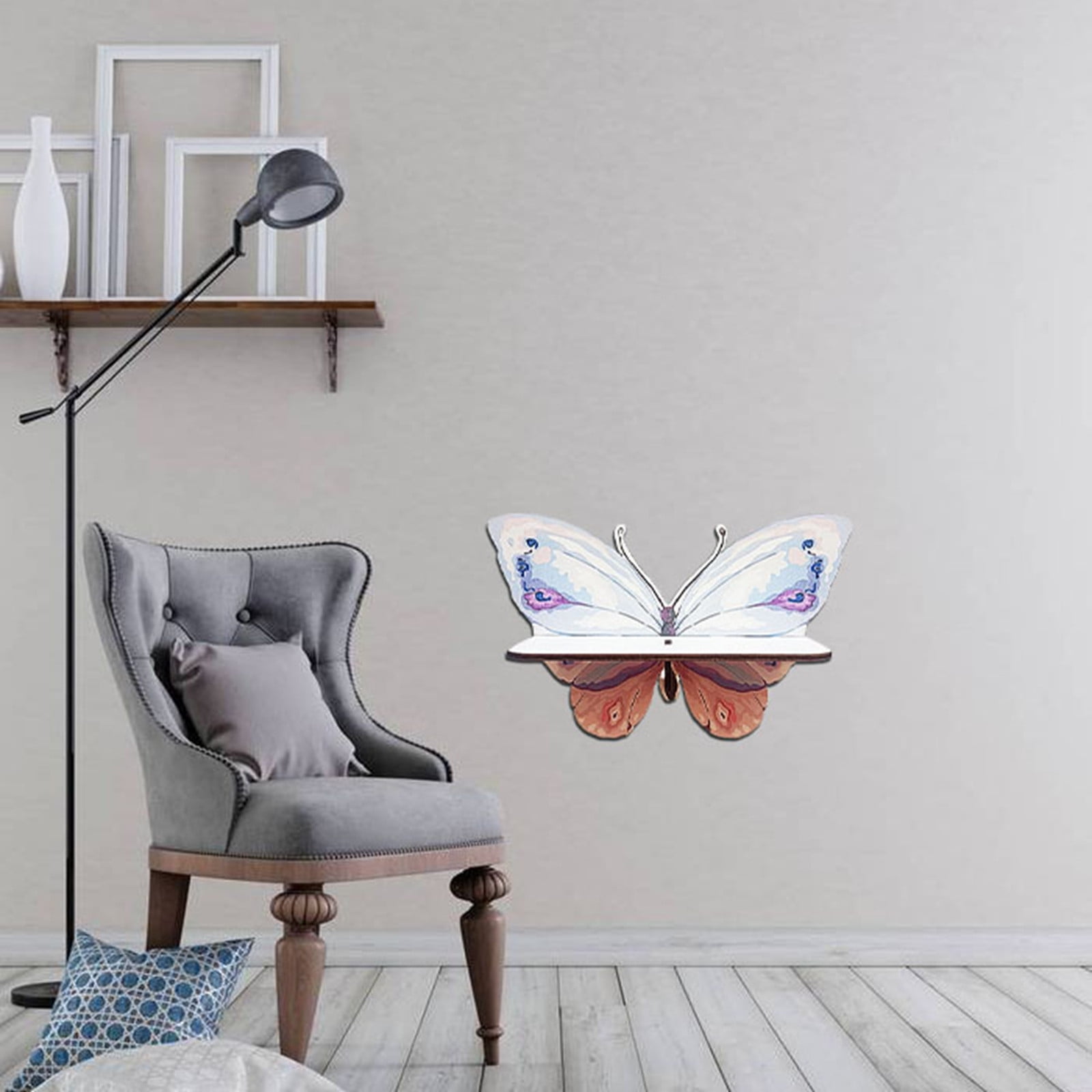 Wall Mounted Wall Shelf for Bedroom and Nursery – Wooden Floating Shelf for Girls Room Bathroom or Living Space Elegant Hanging Shelf for Storage and