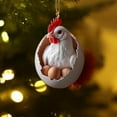 thumbnail image 4 of WEGFTDUOP Christmas Happy Farm Christmas Eggs Baby Animals Ducks Dinosaur Snake Eggs Christmas Ornaments Christmas Tree Pendant, 4 of 6