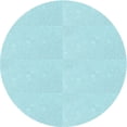 thumbnail image 1 of Ahgly Company Machine Washable Indoor Round Transitional Blue Diamond Blue Area Rugs, 7' Round, 1 of 7