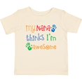 thumbnail image 3 of Inktastic My Nana Thinks Im Awesome Grandkid Boys or Girls Baby T-Shirt, 3 of 5