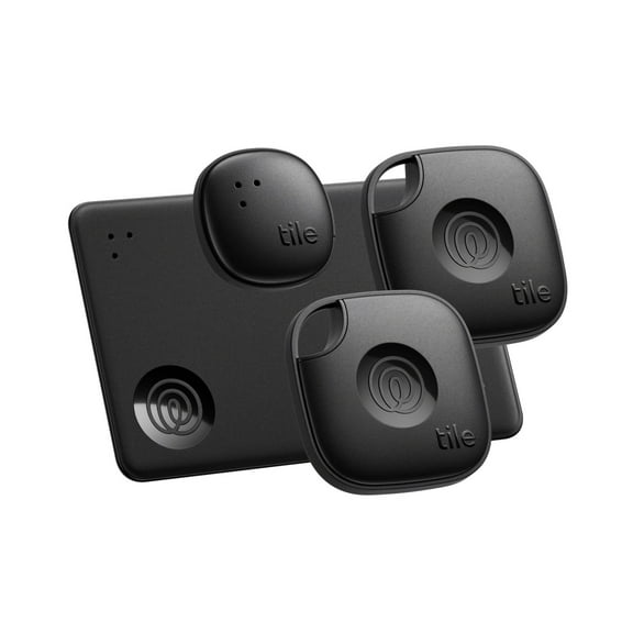 Life360 Tile Mate Essentials 4-Pack Bluetooth Trackers for Keys, Wallets & Phones (2 Mate, 1 Slim, 1 Sticker) – iOS & Android