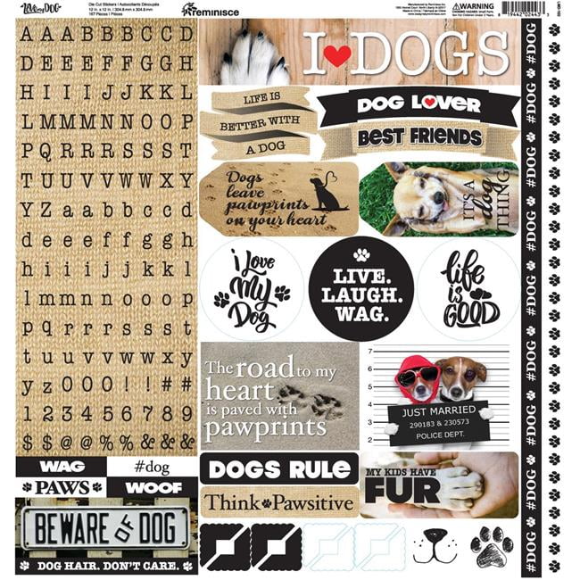 My Best Friend 5 Sheets Love My Dog Scrapbook Paper by Reminisce