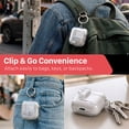 thumbnail image 4 of Vena for AirPods 5 & 4 Case Cover TPU with Lock & Phone Stand Compatible with Apple AirPods 5th/4th Gen, Supports Wireless Charging, Clear, 4 of 8