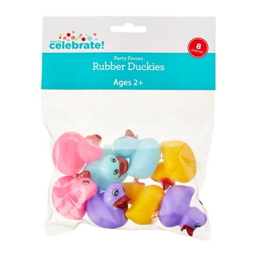 Multicolor Mini Rubber Duck Party Favors, 8 Count, by Way To Celebrate