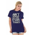 thumbnail image 4 of Funny Aint Nobody Got Time That Meme Plus Size Crewneck Graphic Tee Shirt Brisco Brands 2X, 4 of 4