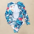 thumbnail image 4 of Women's Backless Swimwear Bikini One Piece Flower Printed Bathing Suits, 4 of 7