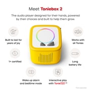 tonies Toniebox 2 Screen Free Audio Player Set for Kids with Pokemon, Age Group 5+, Yellow