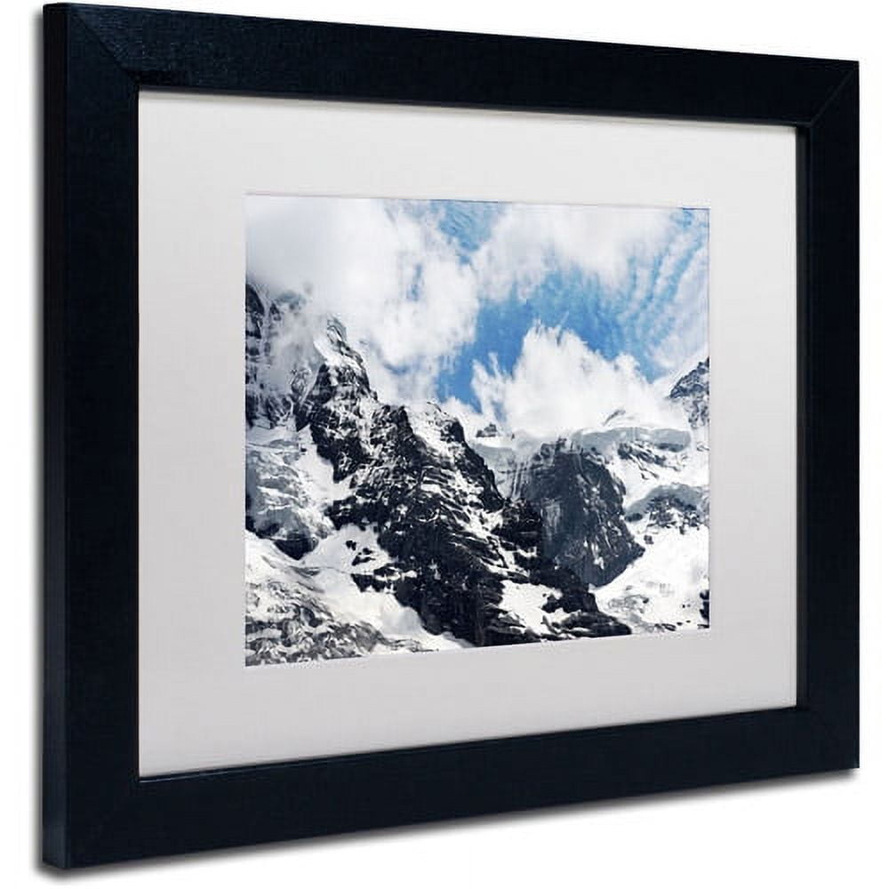Trademark Fine Art "Jungfraujoch Switzerland" Canvas Art by Philippe Sainte-Laudy, White Matte, Black Frame