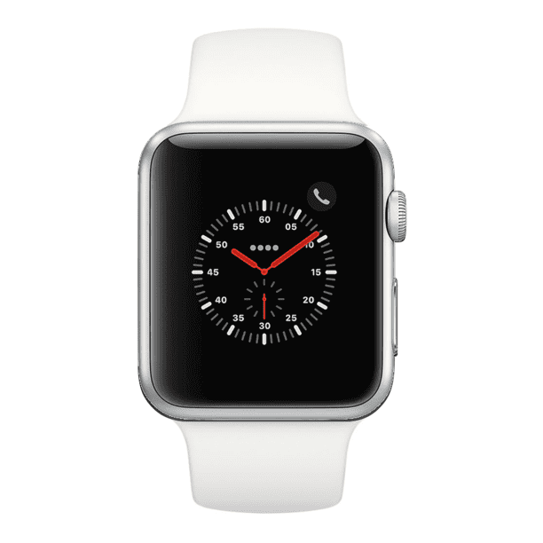 apple watch silver and white