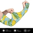 thumbnail image 3 of Uemuo Lemon Printed Arm Sleeves, Cooling UV Sun Protection Sports Compression for Men/Women, 3 of 8