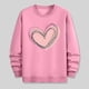 thumbnail image 5 of Amzcrzy Sudadera Para Hombre, Con Estampado De Corazones, Informal, De Manga Larga Y Cuello Redondo, Con Capucha, Color Rosa, 3Xl, 5 of 6