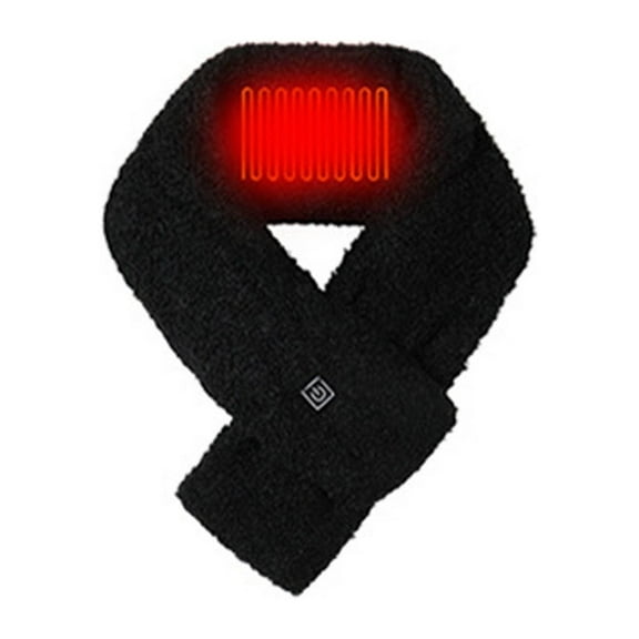 Idoravan Heated Scarf Winter Solid Color Smart Heating Massage Scarf For Lovers Usb Electric Heating Neck Protector To Keep Warm