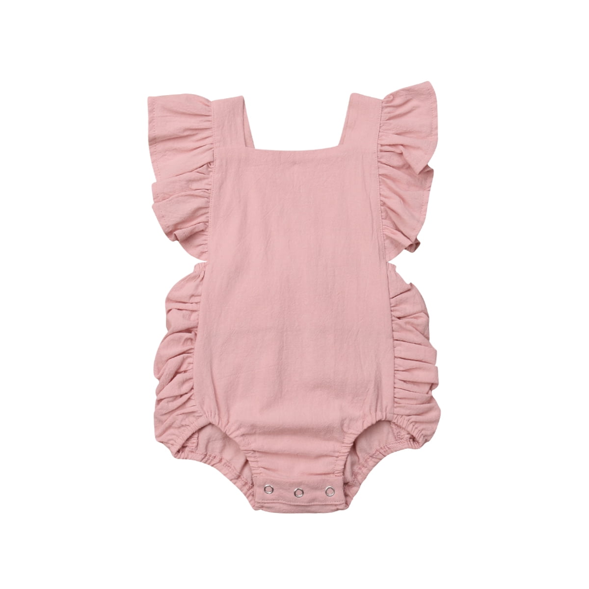 US Toddler Infant Baby Girl Clothes Sleeveless Romper Bodysuit Jumpsuit Outfits