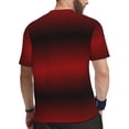 thumbnail image 2 of Rocae Red Geometric for Men's Mesh Quick-Dry Short Sleeve Workout T-Shirt,Mens Crew Neck Tee Lightweight Soft Classic T Shirts X-Small, 2 of 9