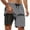 Grey, variant on Men's Casual Shorts Men's Sports Shorts Workout Short for Men Athletic Cute Mens Running Pockets Barbell Apparel Tie Mens Comfortable Men under Basketball Long Black S
