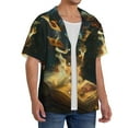 thumbnail image 2 of Kdxio Men's Hawaiian Shirt for Men Short Sleeve Shirt Magical Tarot Reading Summer Casual Holiday Beach Button Down T-Shirts, 2 of 5