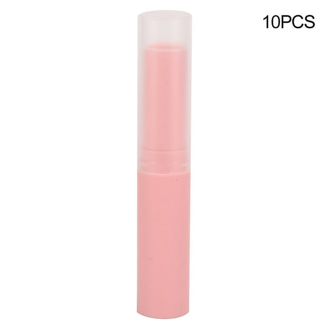 Lot de 10 tubes vides pour baume à lèvres, contenants pour gloss, accessoire de fabrication de rouge à lèvres, rose
