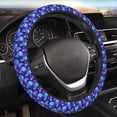 thumbnail image 4 of Cauagu Skull flower star sky Print Car Steering Wheel Cover - Universal Car Accessory for Diverse Cars for Steering Wheel with a Diameter of 14.5"-15", 4 of 7