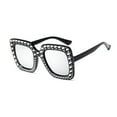 thumbnail image 4 of Oversized Square Frame Bling Rhinestone Eye Retro Women 2023 Gifts Q6T9, 4 of 9