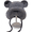 Gray, variant on Kids Warm Winter Lace-up Knit Hat for Boy and Girl 2-10 Year old