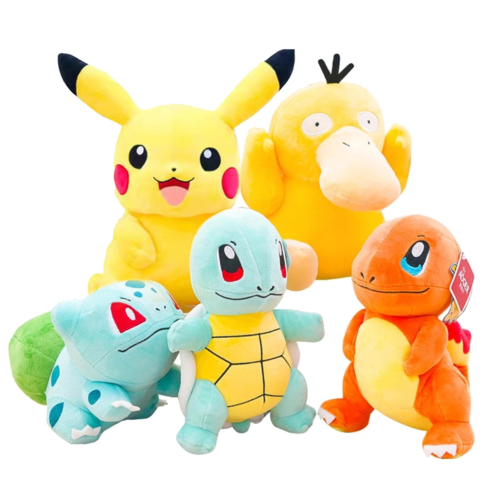 Pikachu Charmander Bulbasar Toys Pokemon Official Kids Plush Teddy Squirtle