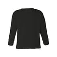 thumbnail image 2 of Camiseta de manga larga Rabbit Skins para niños pequeños Negro 2T, 2 of 2