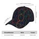 thumbnail image 2 of Fotbe Colorful Balloons Gorro Clásico de Béisbol, Gorra Ajustable con Broche Snapback, Gorro de Exterior de Algodón Suave, 2 of 6