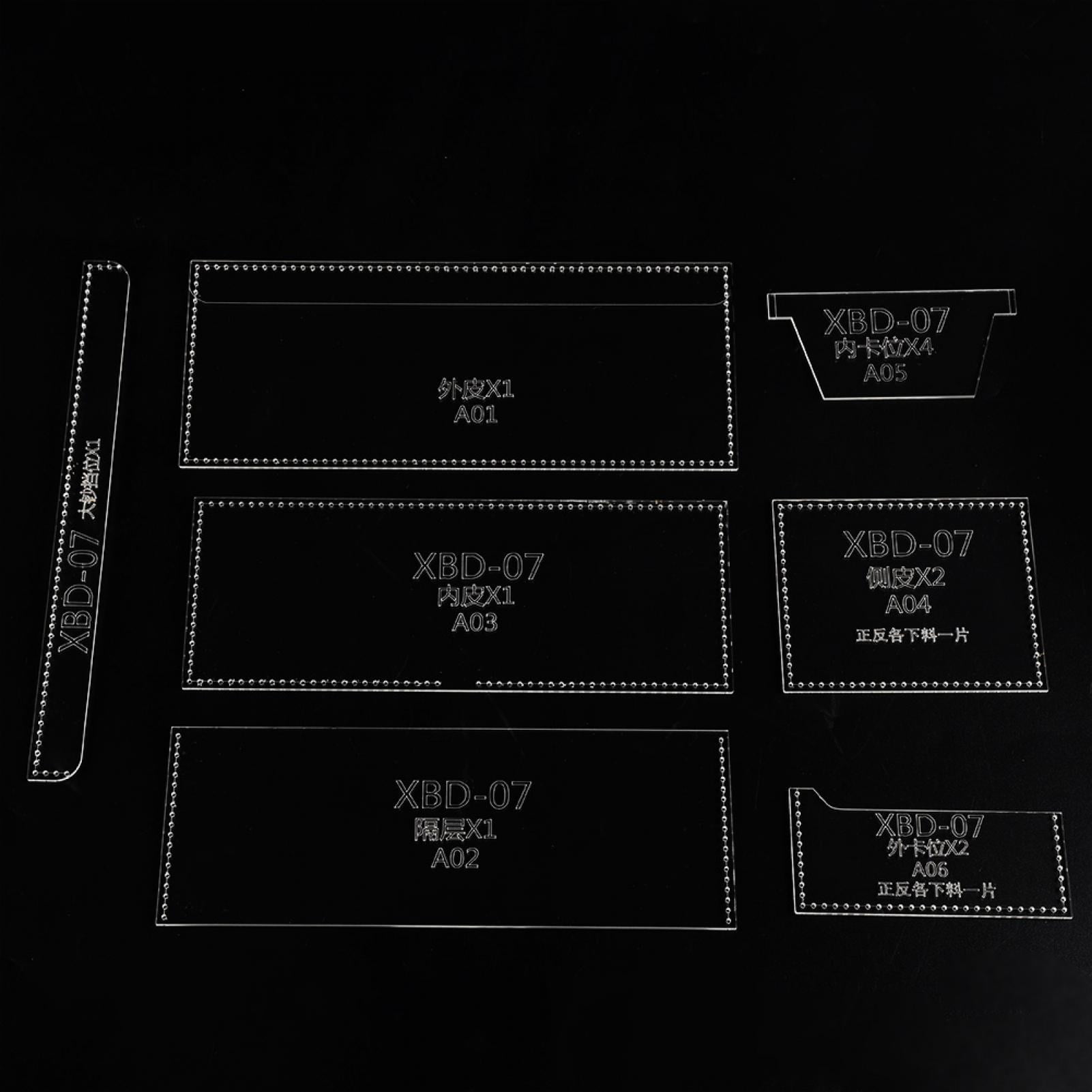 Acrylic Stencil Template, Acrylic Stencil Tool, Sturdy Leather Craft For Any DIY Or Professional