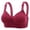 Wine, variant on Breezora Jacquard Full Cup Bras for Women Three Row Back Closure Comfort Support Wireless Design with Smooth Coverage 36 Size Beige
