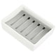thumbnail image 1 of Ceramic Soap Dish Stainless Steel Soap Holder, Ceramic Soap Dish SUS304 Stainless Steel Tray for Sh, 1 of 5