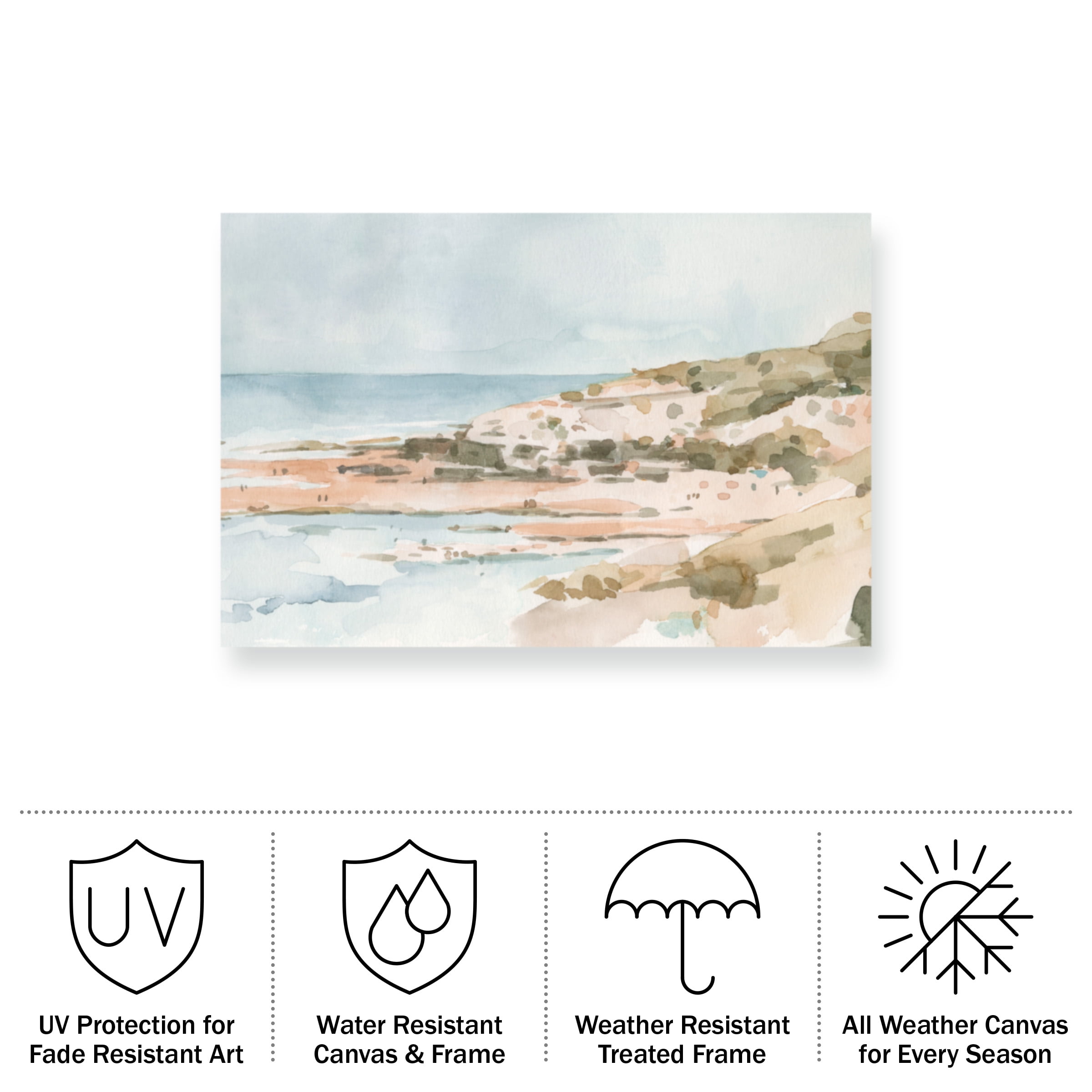 Emma Caroline 'Neutral Seaside II' Outdoor All-Weather Wall Decor
