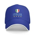 thumbnail image 2 of Italia Italy Italian Flag Men Women Baseball Cap Classic Adjustable Hat Dad Trucker Hat for All Seasons, 2 of 5