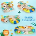 thumbnail image 4 of Tummy Time Mat - 4 in 1 Cozy Tummy Time & Seated Support Pillow, Sitting Support for Newborn 0-12 Months, Infant Baby Sit Me Up Floor Seat Early Sensory Development Gifts Tummy Time Play Toys, 4 of 13