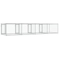 thumbnail image 5 of vidaXL Dog Cage Grey Galvanized Steel 26.2 x 6.6 x 4.9 ft Durable, 5 of 6