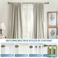 thumbnail image 6 of Urbanest Fluted Ball Flat Button 1" 3/4" Double Drapery Curtain Window Rod Set - 48" to 84", Antique Brass, 6 of 6