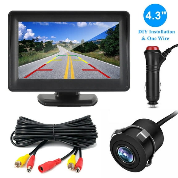 4.3in LCD Car Monitor IP69K Rear View Backup Camera HD Parking for Van Bus Truck