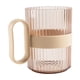 thumbnail image 2 of Vaso transparente para enjuague bucal de 380 ml con asa - vaso de plástico para enjuague para higiene bucal, 4 colores disponibles, 11x10,5x7,5 cm, 2 of 6