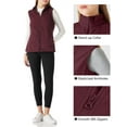 thumbnail image 5 of Off Road Ventures Womens Fleece Lined Vests Lightweight Zip Up Outerwear Sleeveless Vest Jacket for Running Hiking Travel, 5 of 7