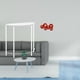 thumbnail image 2 of Mesa Auxiliar De Acrílico Para Espacios Pequeños Con Mesita De Noche Estrecha De Dos Niveles Y Abanicos De Papel Con Motivos De Año Nuevo Chino Para Decorar La Sala De Estar Del Hogar., 2 of 8
