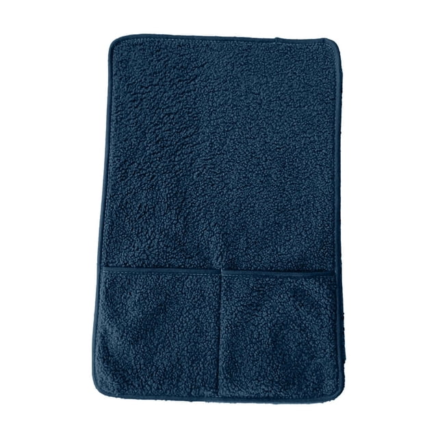 Sofa Armrest Cover with Storage Pocket, Lambskin Fabric Armrest Pad, Rainproof and Scratch Resistant Furniture Protector, for Living Room, Recliner, and Home Use