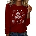 thumbnail image 2 of Simua Womens Crewneck Sweatshirt Long Sleeve Tops Cute Graphic Casual Loose Fit Pullover, 2 of 4