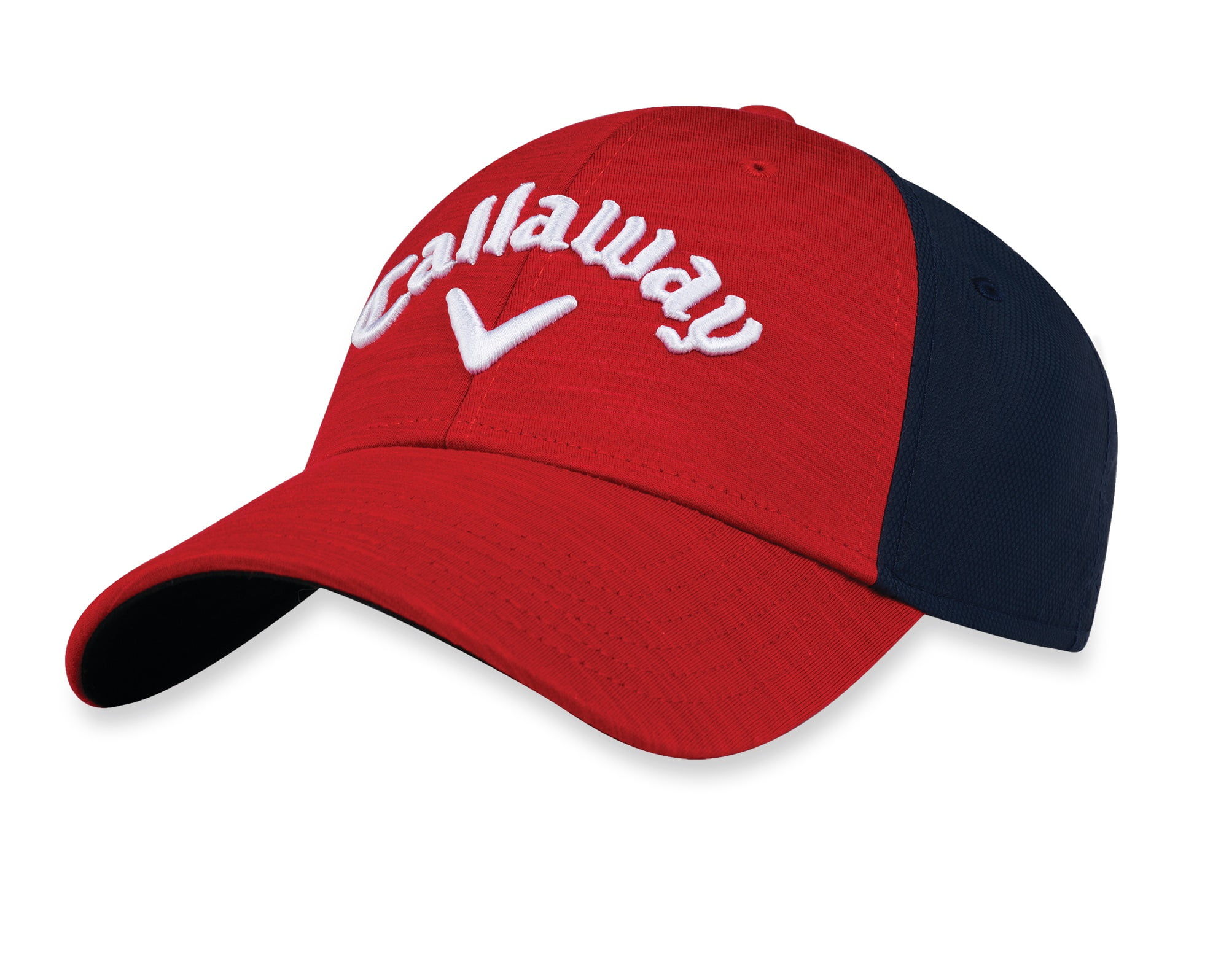 NEW 2018 Women's Callaway Golf Heathered Red/Navy Blue Adjustable Hat