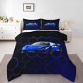 thumbnail image 2 of Erosebridal Sports Car Bedding Full Comforter Set, Automobile Down Comforter, Racing Theme Decor, Microfiber 3 Pieces, 2 of 8