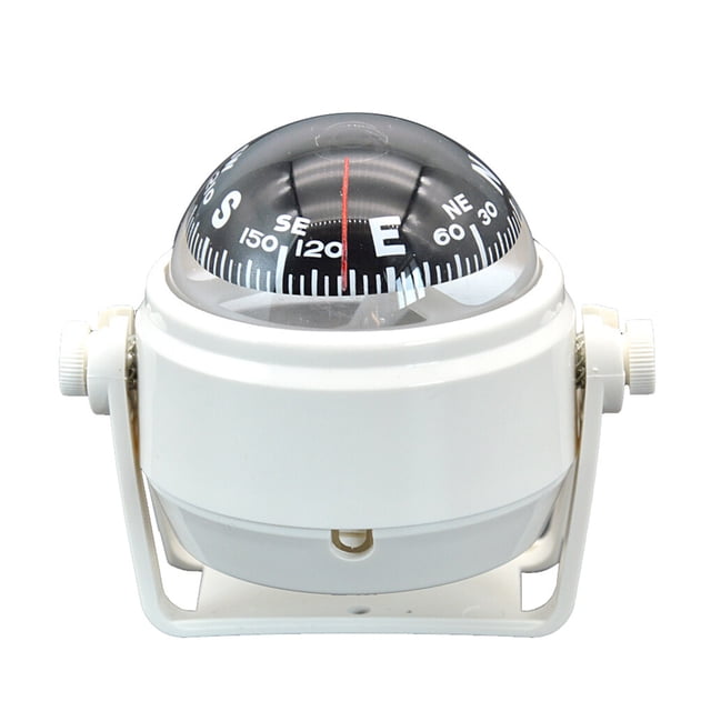 Youkk 1 Set Boat Compass Direction Display Equipment Practical Simple Navigation Tools Sailing Tool with Clear Displaying for Outdoor White