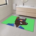 thumbnail image 3 of Business Character Cartoon Anime Wolf Heavy Duty Floor Mat, 3 of 8