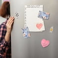 thumbnail image 4 of 2 Pcs Strong Fridge Magnets Large Watercolor Flower Refrigerator Magnets Sticker Decor for Whiteboards Locker 4"x2.5", 4 of 5