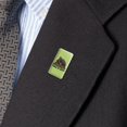 thumbnail image 2 of Tortoise Take It Slow Turtle Metal Rectangle Lapel Hat Pin Tie Tack Pinback, 2 of 3