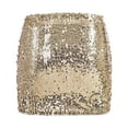 thumbnail image 4 of UJNDER Carnival Sparkling Pearls Girl Skirt Short Banquet Hip Comfortable Mini Skirt Gold XXL, 4 of 5