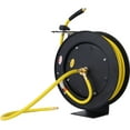 thumbnail image 6 of Retractable Air Hose Reel – 3/8" x 50' SBR Rubber Hose, 300 PSI, Heavy Duty Steel, Single Arm Industrial Design, 6 of 9