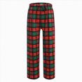 thumbnail image 5 of NOLDARES Girls Checkered Pants Wide Leg Kid Drawstring Baggy Sweatpant Elastic Waist Straight Trouser with Pocket(Green,10-11 Years), 5 of 5